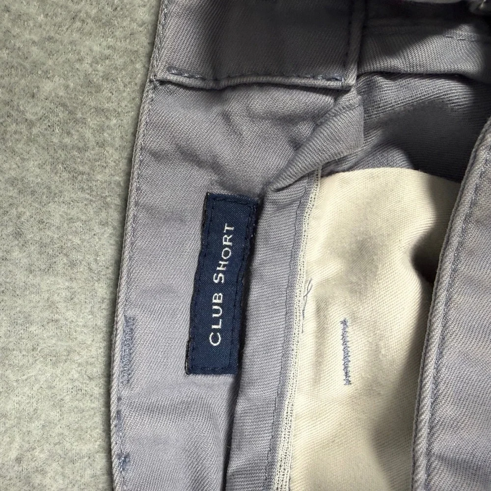 Vineyard Vines Mens 33 Club Shorts Gray Blue Chino 9 Inch Inseam Preppy Golf